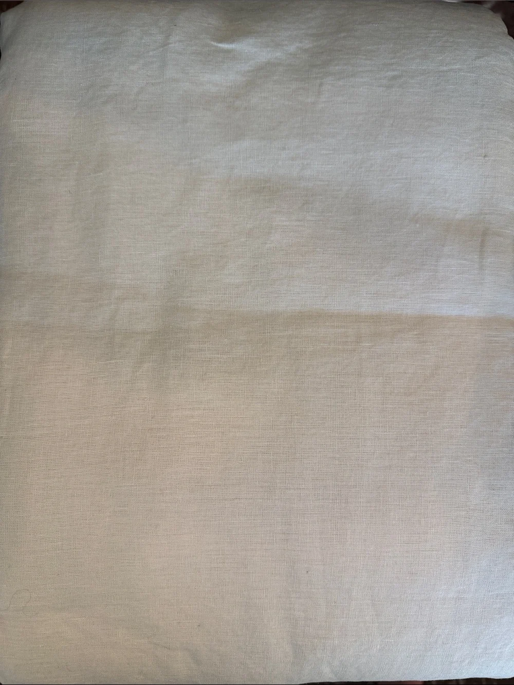Quince European Linen Duvet Cover – Full/Queen – Sand/Cream – Good Return Cond